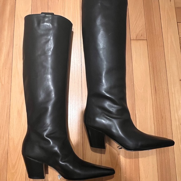 Totême knee high boots with block heel size 37 - Picture 1 of 6